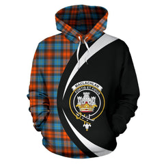 MacLachlan Ancient Tartan Crest Hoodie - Circle Style