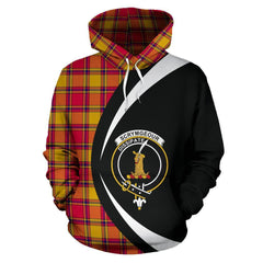 Scrymgeour Tartan Crest Hoodie - Circle Style