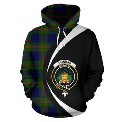 Dundas Modern 02 Tartan Crest Hoodie - Circle Style