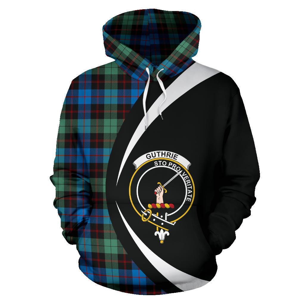 Guthrie Ancient Tartan Crest Hoodie - Circle Style