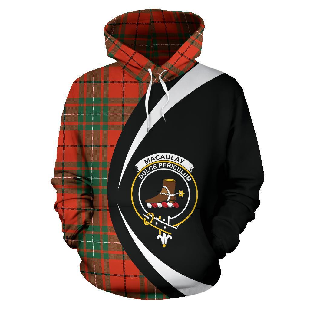 MacAulay Ancient Tartan Crest Hoodie - Circle Style