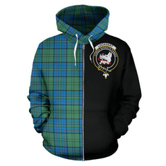 Lockhart Tartan Crest Zipper Hoodie - Half Of Me Style