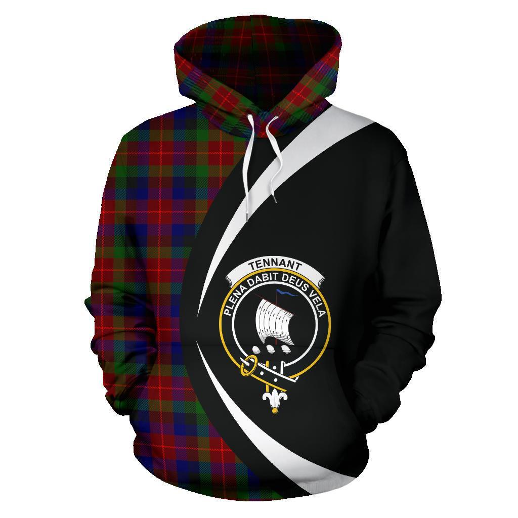 Tennant Tartan Crest Hoodie - Circle Style