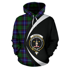 Russell Modern Tartan Crest Hoodie - Circle Style