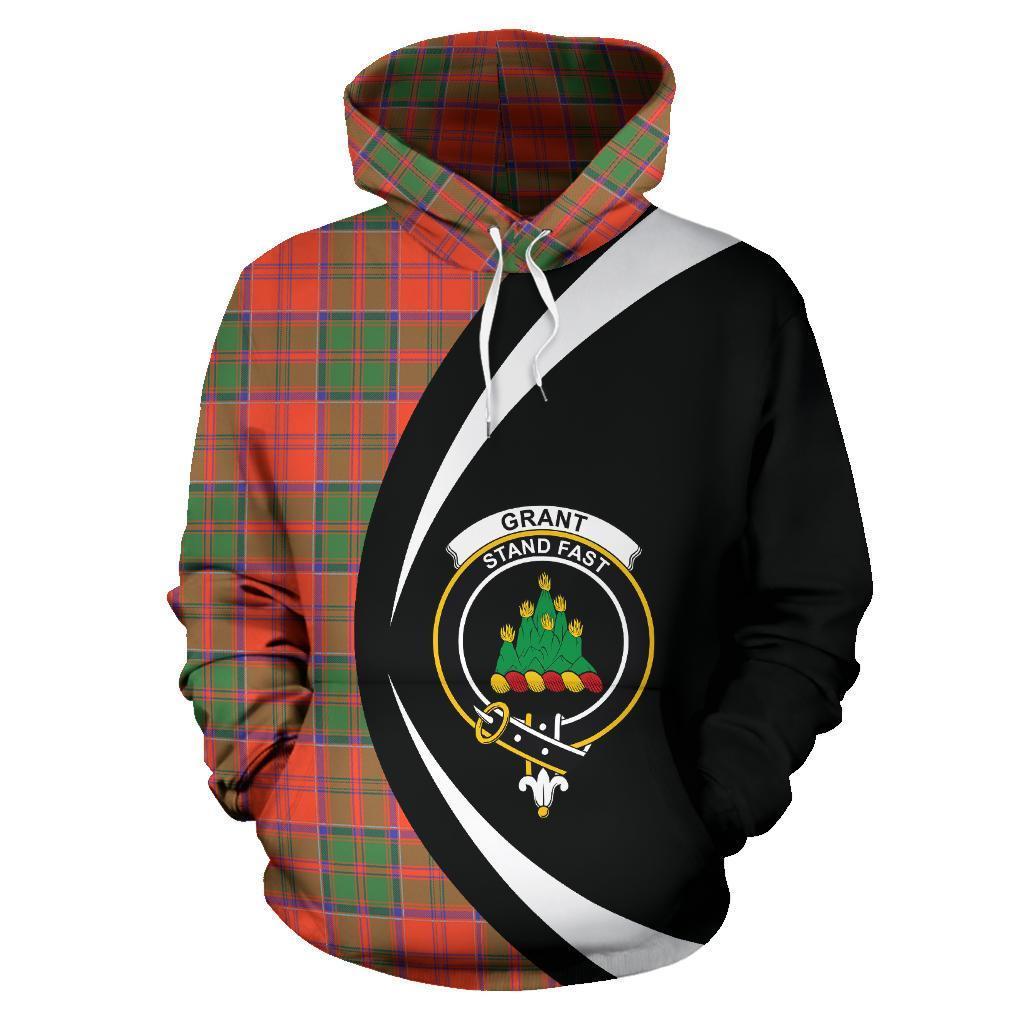 Grant Ancient Tartan Crest Hoodie - Circle Style