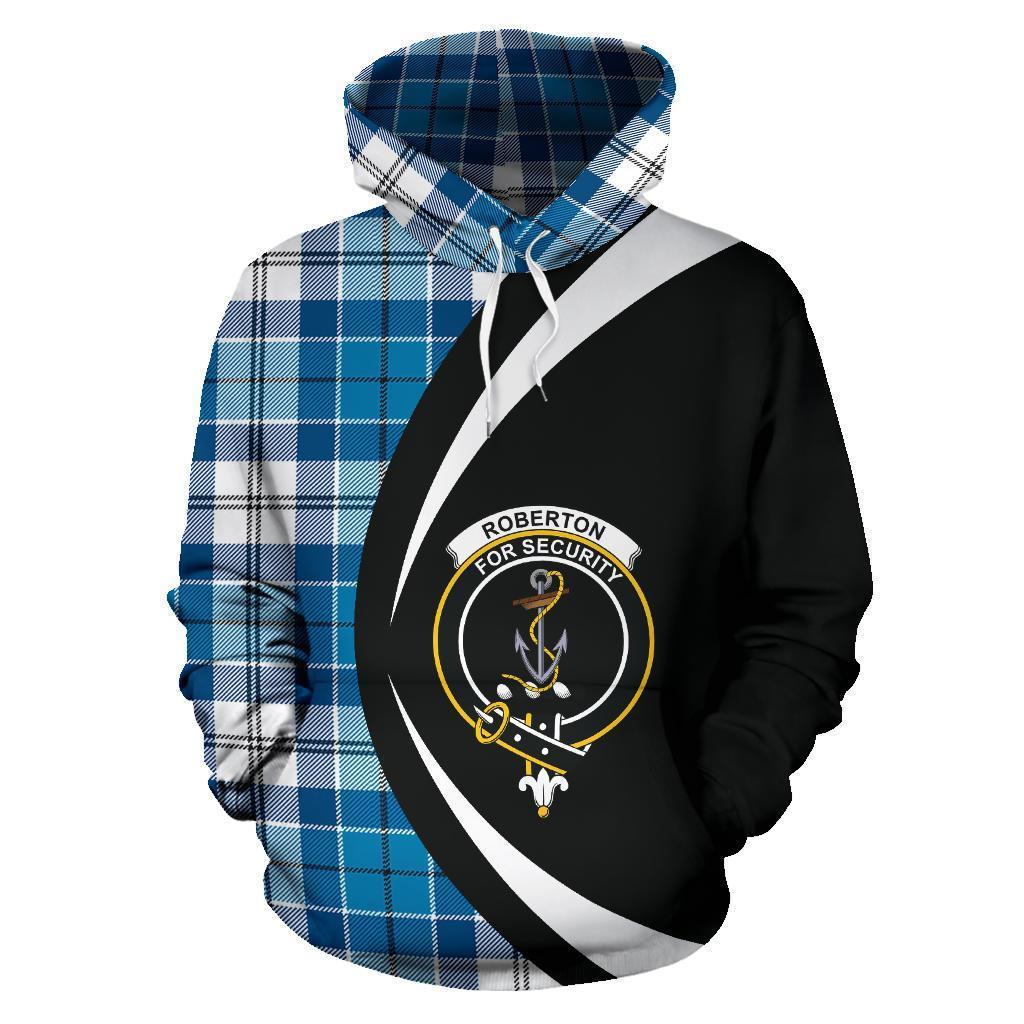 Roberton Tartan Crest Hoodie - Circle Style