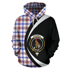 Boswell Modern Tartan Crest Hoodie - Circle Style