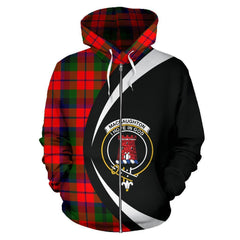 MacNaughton Modern Tartan Crest Zipper Hoodie - Circle Style