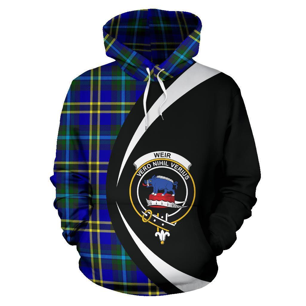 Weir Modern Tartan Crest Hoodie - Circle Style