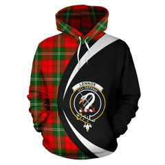 Lennox Modern Tartan Crest Hoodie - Circle Style