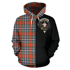 MacFarlane Ancient Tartan Crest Zipper Hoodie - Half Of Me Style