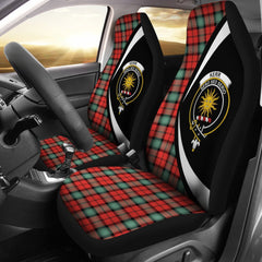Kerr Ancient Tartan Crest Circle Style Car Seat Cover