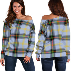 Bell of the Borders Tartan Off Shoulder Sweater