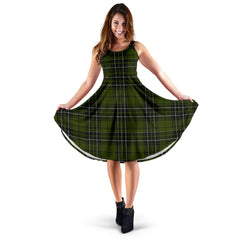 MacLean Hunting Tartan Midi Dress