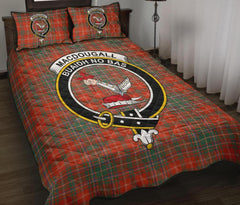 Macdougall Ancient Tartan Crest Quilt Bed Set