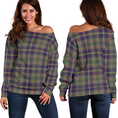 Taylor (Tailyour) Weathered Tartan Off Shoulder Sweater