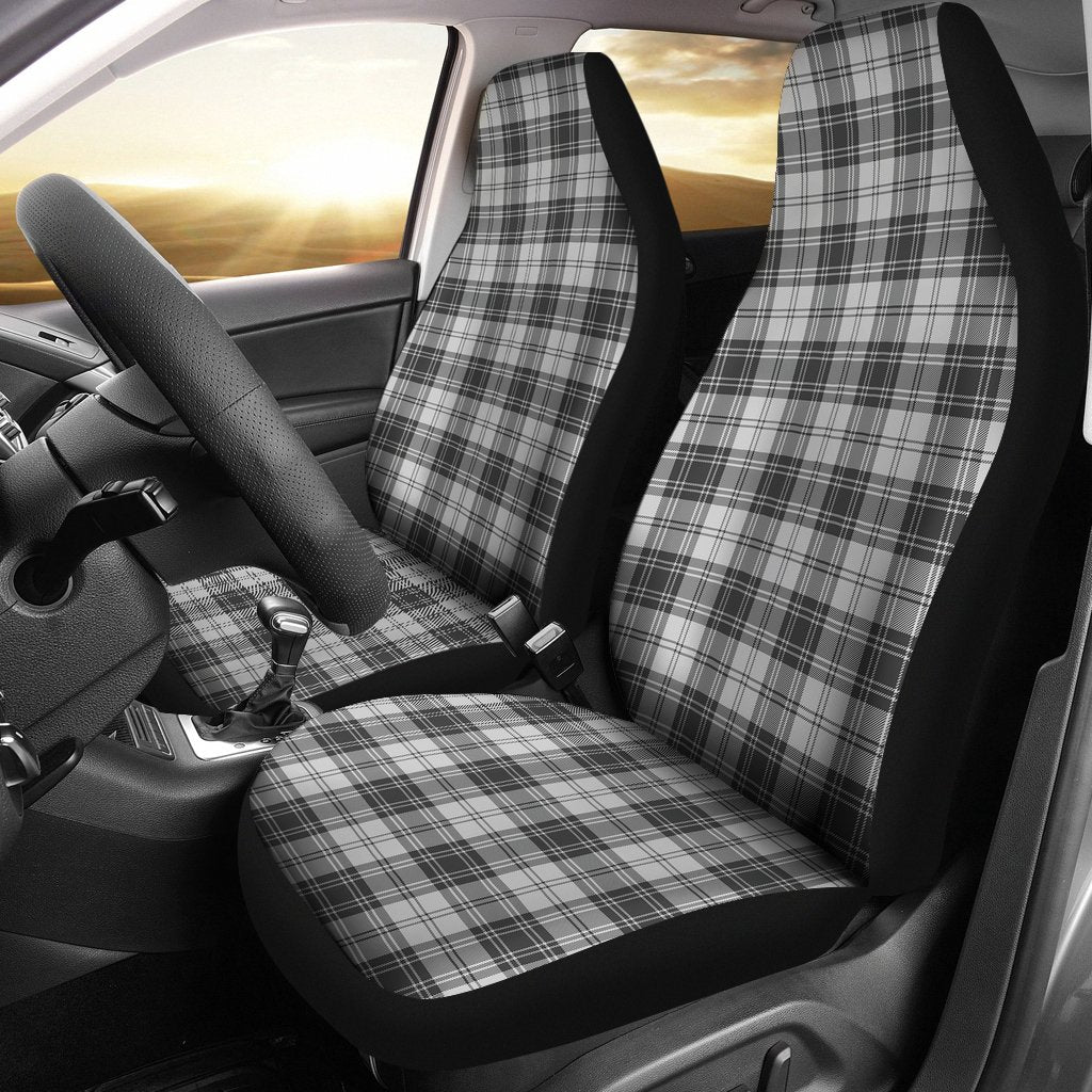 Douglas Grey Modern Tartan Car Seat Cover