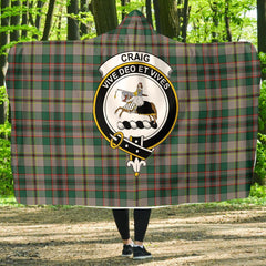 Craig Ancient Tartan Crest Hooded Blanket