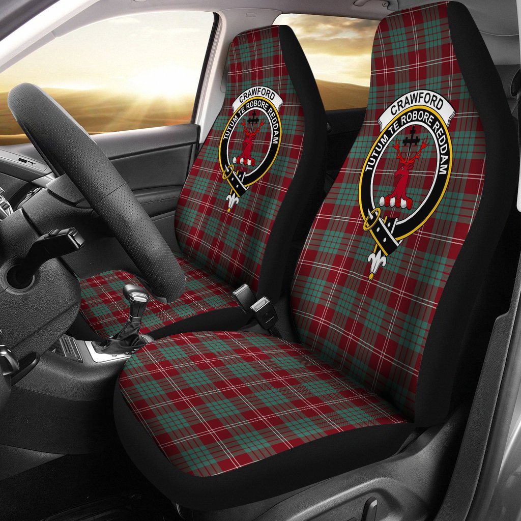 Crawford Tartan Crest Car Seat Cover