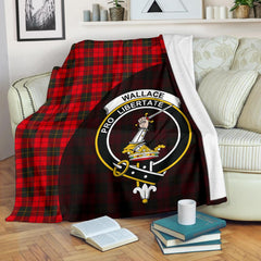 Wallace Weathered Tartan Crest Blankets Wave Style