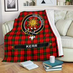 Kerr Tartan Crest Blanket - 3 Sizes