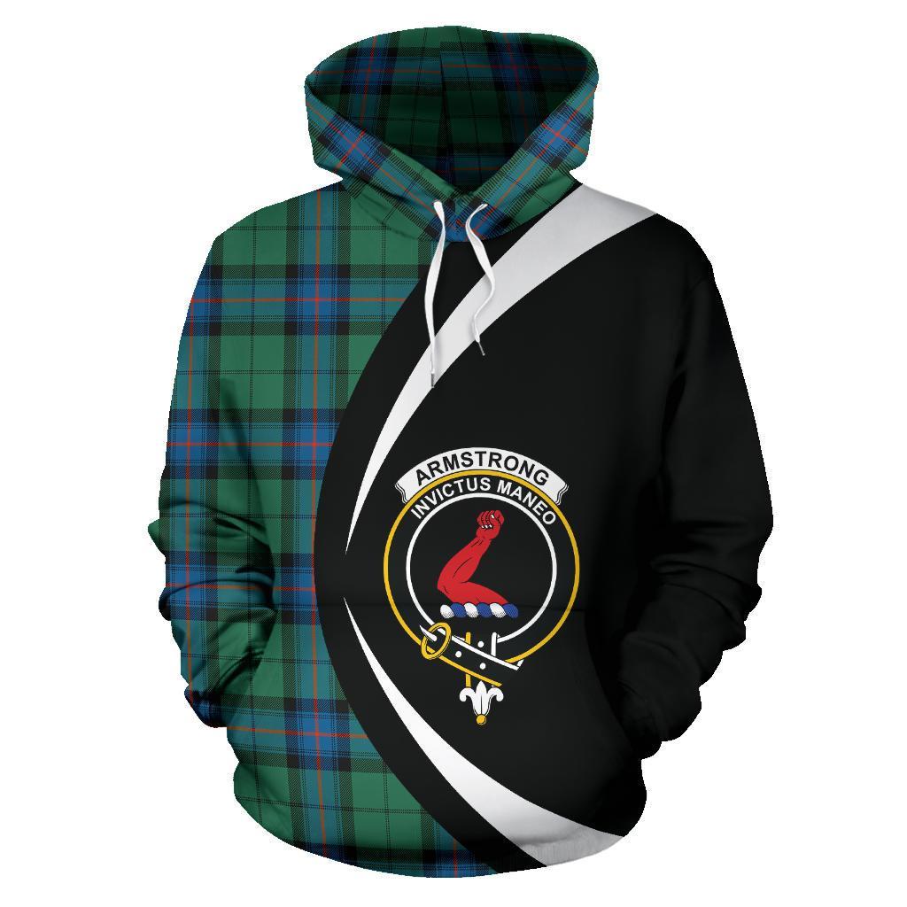 Armstrong Ancient Tartan Crest Hoodie - Circle Style
