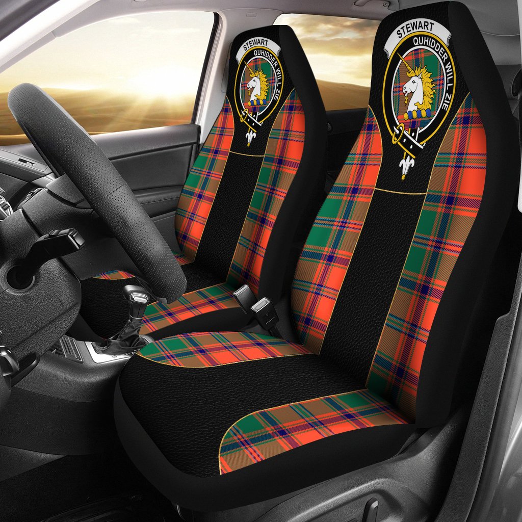 Stewart (Of Appin) Family Tartan Crest Car Seat Cover