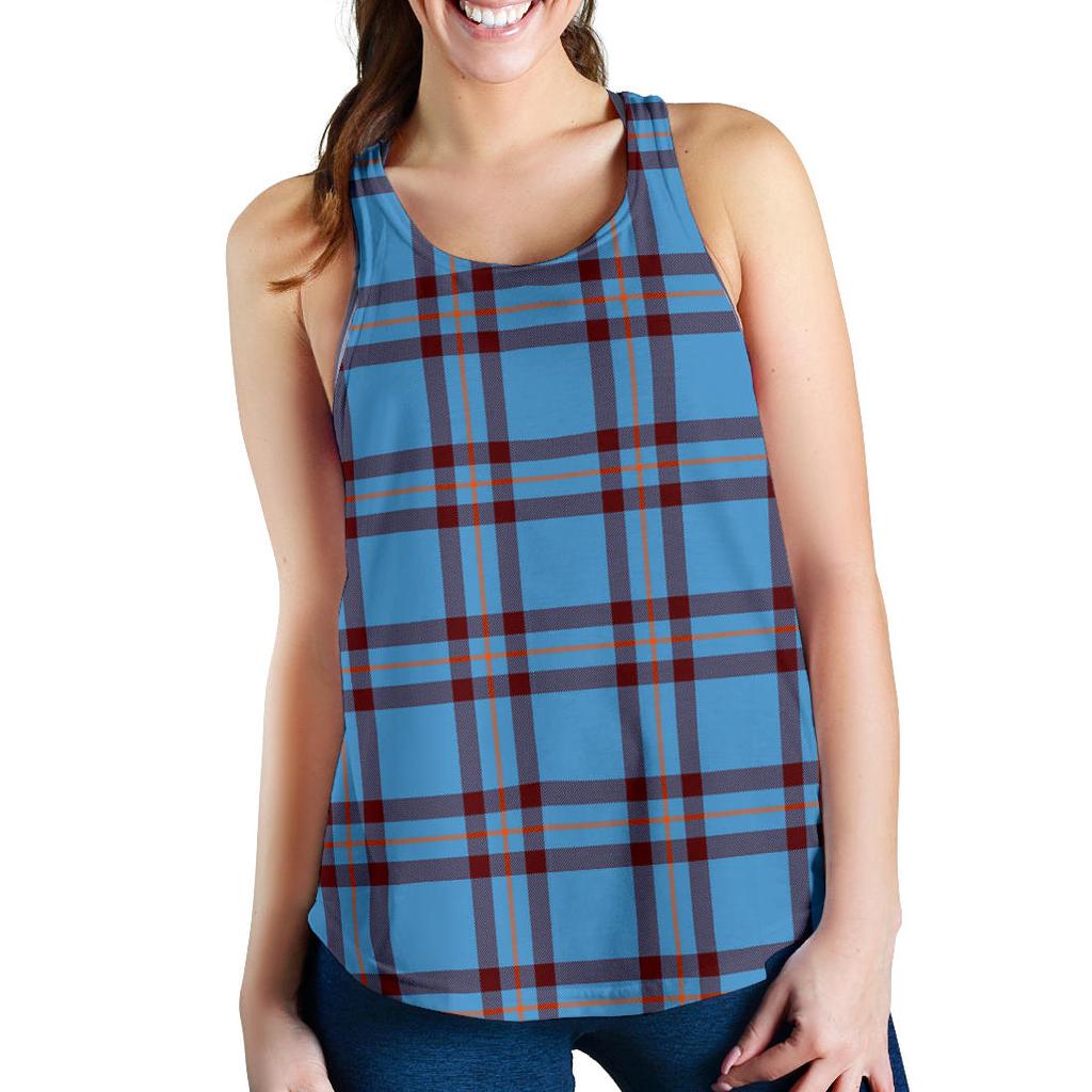 Elliot Ancient Tartan Women Racerback Tank Top