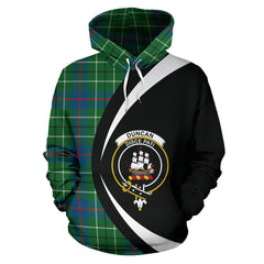 Duncan Ancient Tartan Crest Hoodie - Circle Style