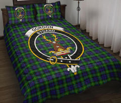 Gordon Modern Tartan Crest Quilt Bed Set