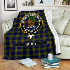 Muir Family Tartan Crest Blankets