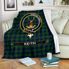 Keith Tartan Crest Blanket - 3 Sizes