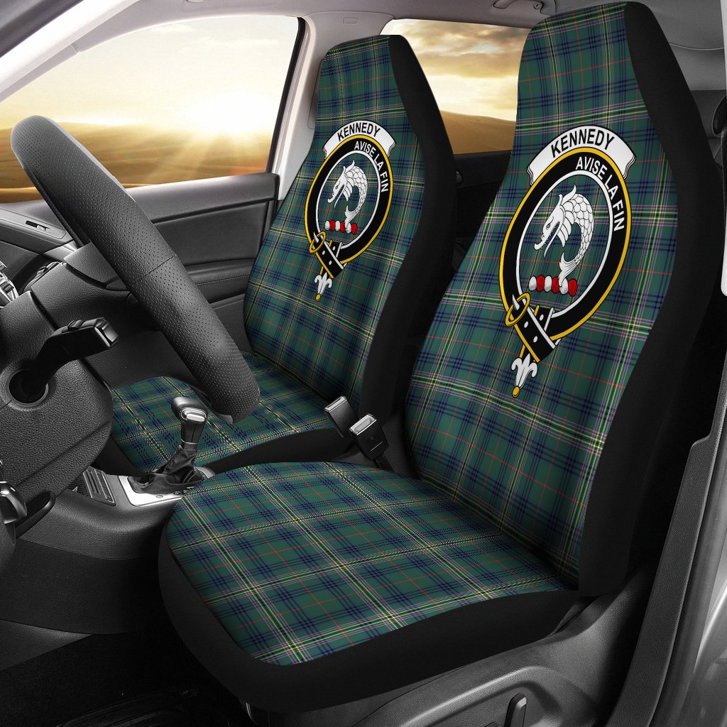 Kennedy Tartan Crest Car Seat Cover