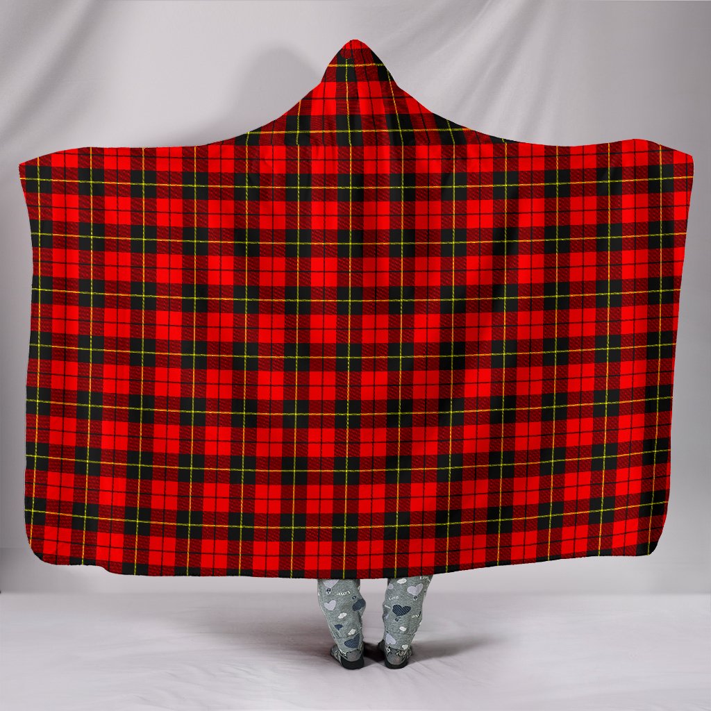 Wallace Hunting - Red Tartan Hooded Blanket