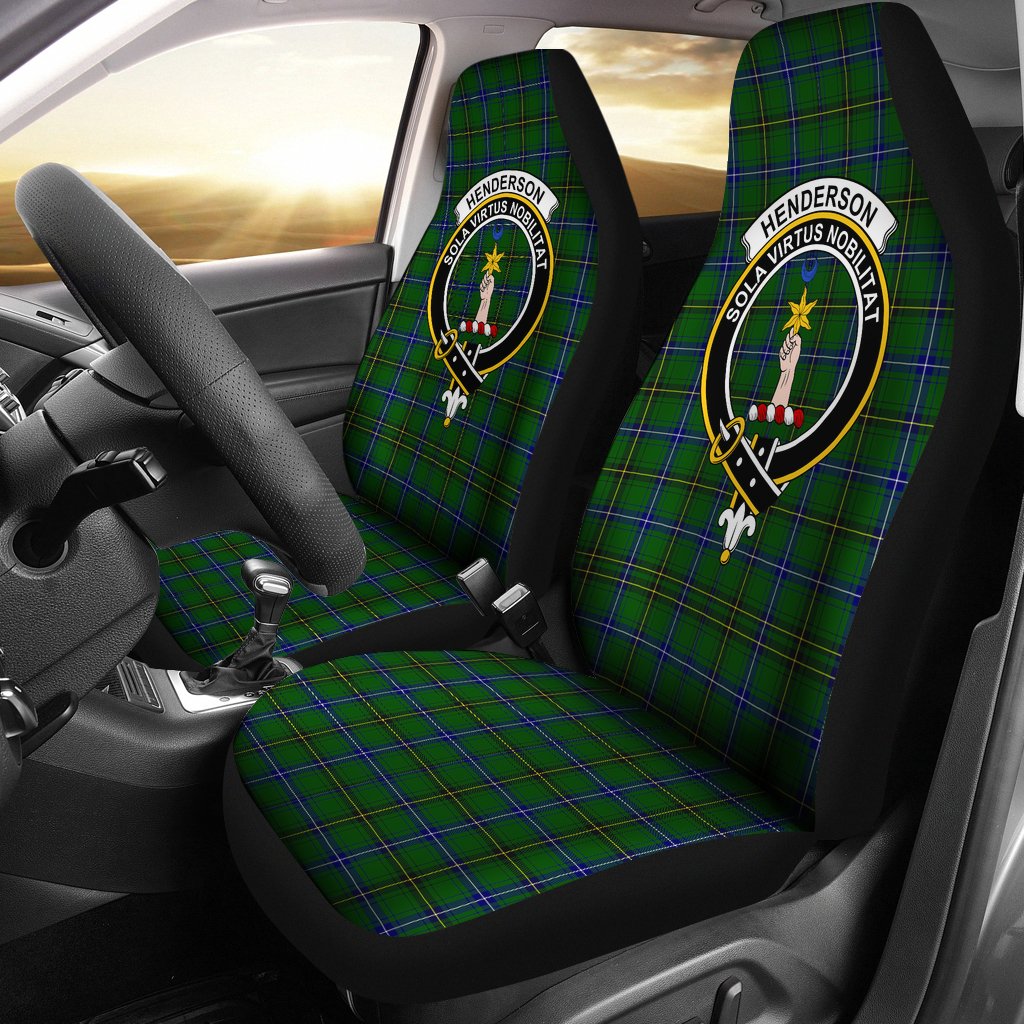 Henderson (Mackendrick) Family Modern Tartan Crest Car Seat Cover