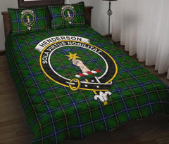 Henderson (Mackendrick) Modern Tartan Crest Quilt Bed Set