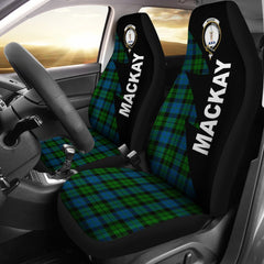 MacKay Modern Tartan Crest Flash Style Car Seat Cover