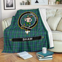 Shaw (of Sauchie) Tartan Crest Blankets