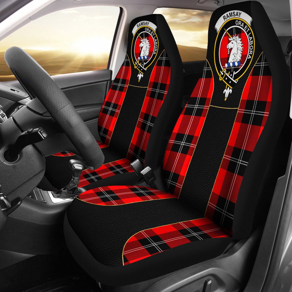 Ramsay Modern Tartan Crest Car seat cover