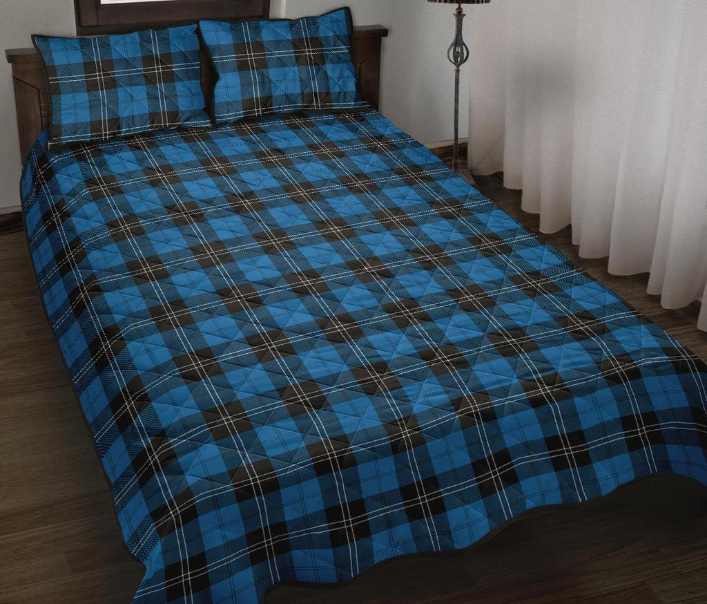 Ramsay Blue Acient Tartan Quilt Bed Set