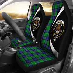 Graham of Menteith Modern Tartan Crest Car Seat Cover - Circle Style