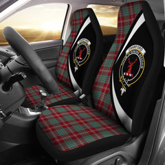 Crawford Modern Tartan Crest Circle Style Car Seat Cover