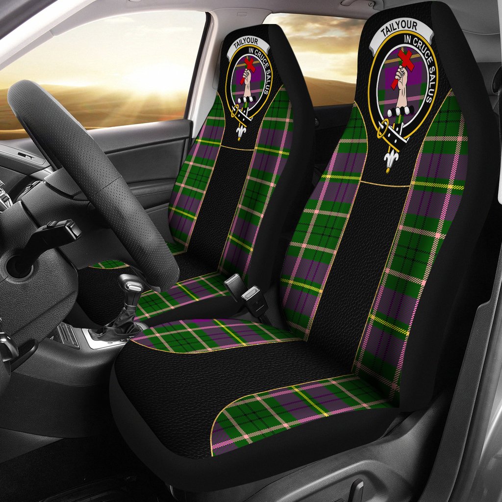 Tailyour (Or Taylor) Tartan Crest Car Seat Cover