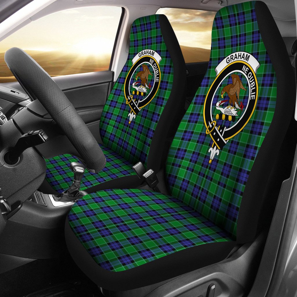 Graham of Menteith Modern Tartan Crest Car Seat Cover
