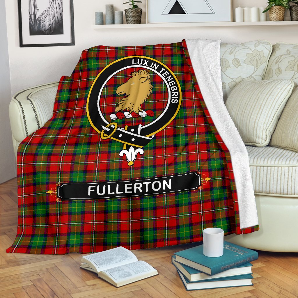 Fullerton Family Tartan Crest Blankets