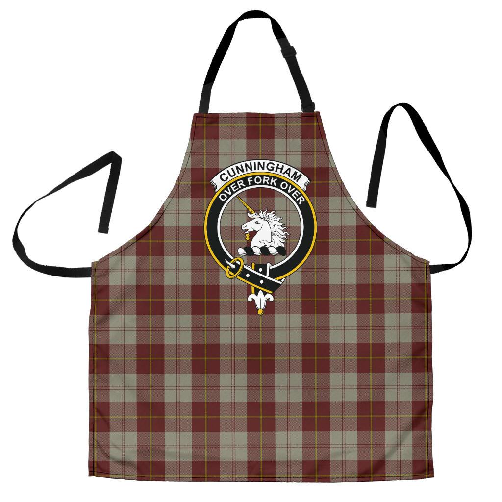 Cunningham Burgundy Dancers Tartan Crest Apron