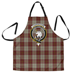 Cunningham Burgundy Dancers Tartan Crest Apron