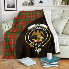 Hay Ancient Tartan Crest Blanket Wave Style