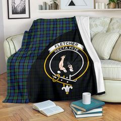 Fletcher Ancient Tartan Crest Blanket Wave Style