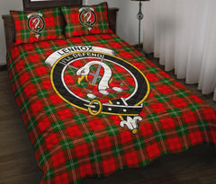 Lennox Modern Tartan Crest Quilt Bed Set